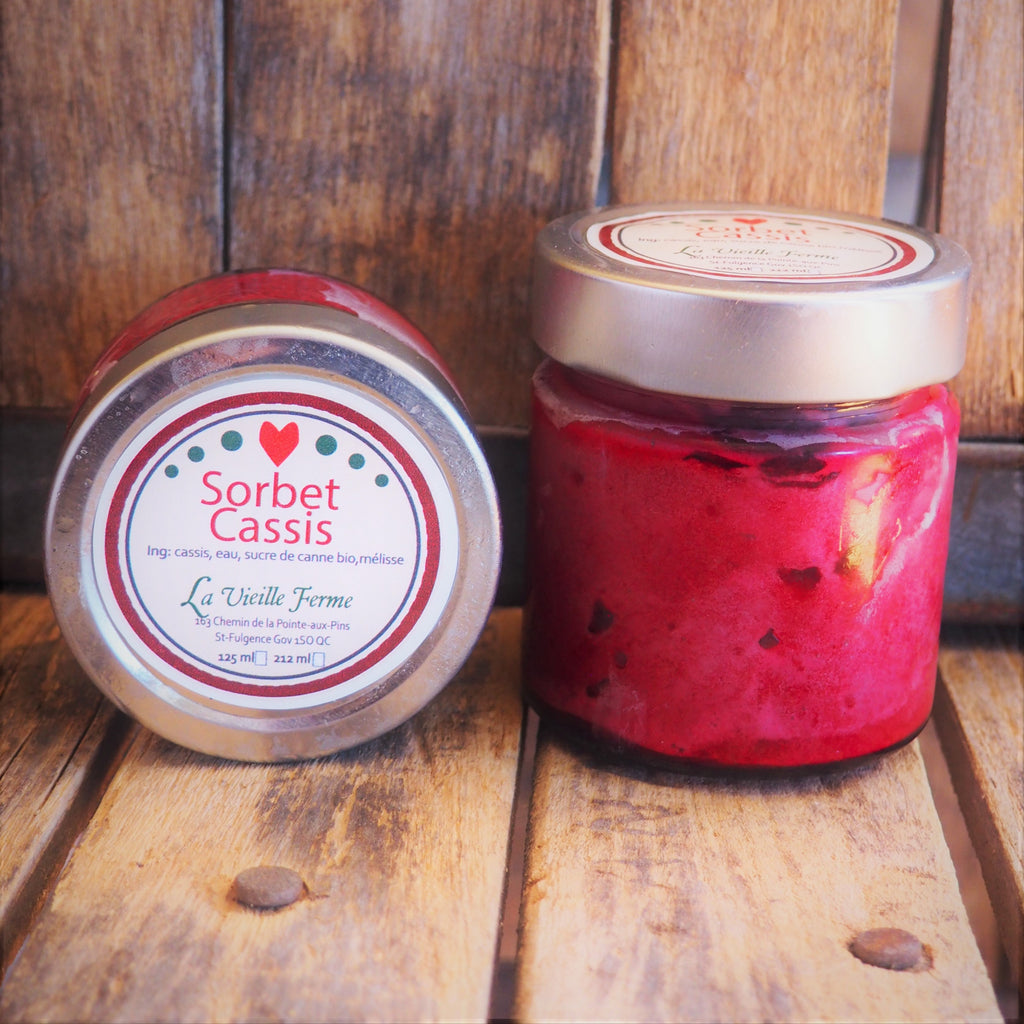 Sorbet au cassis