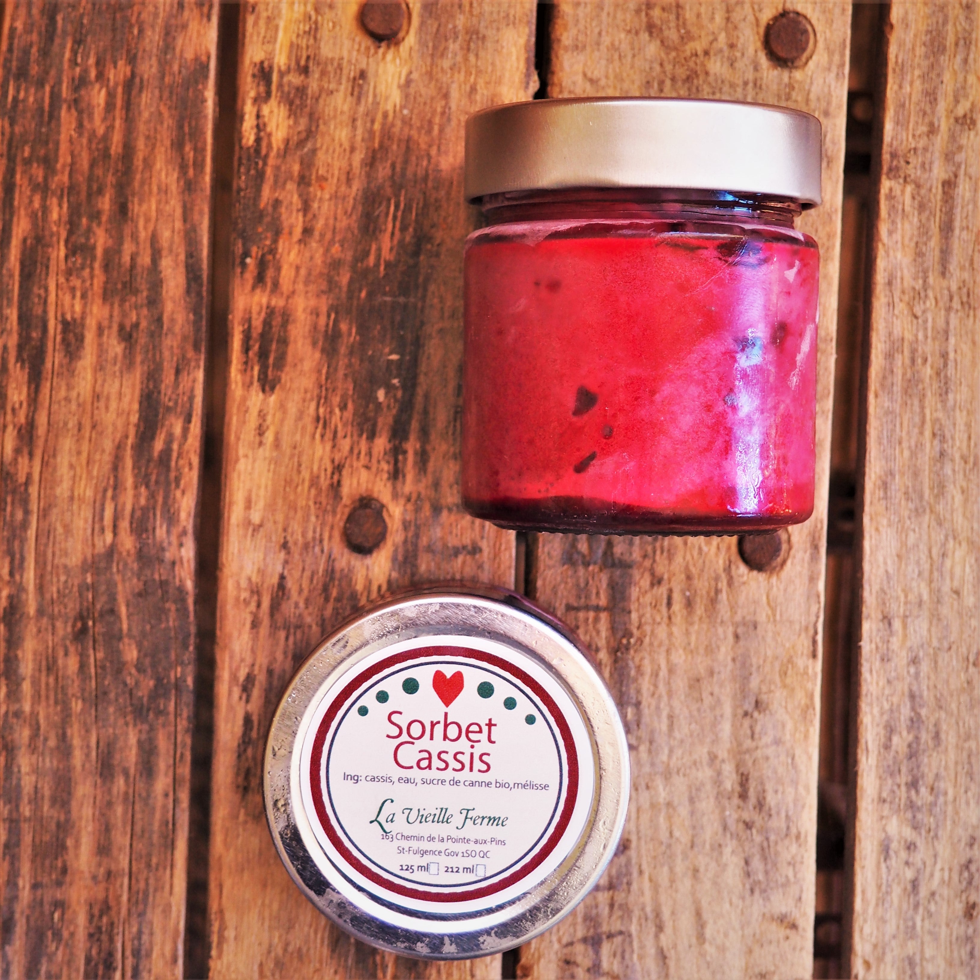 Sorbet au cassis
